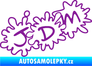 Samolepka JDM kaňky fialová