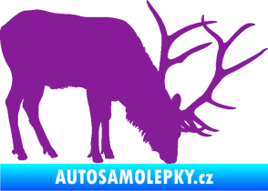 Samolepka Jelen 008 pravá fialová