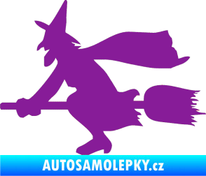 Samolepka Ježibaba levá fialová