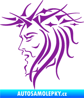 Samolepka Ježíš 002 levá fialová