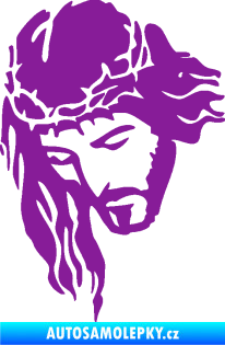 Samolepka Ježíš 003 levá fialová