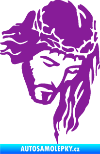 Samolepka Ježíš 003 pravá fialová