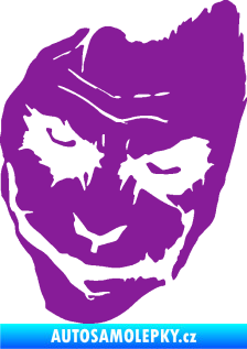 Samolepka Joker 002 levá tvář fialová