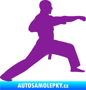 Samolepka Judo 001 pravá fialová