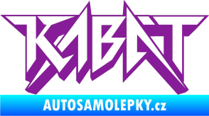 Samolepka Kabát 002 fialová