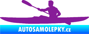 Samolepka Kajakář 003 levá fialová