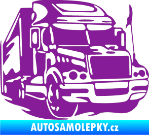 Samolepka Kamion 002 pravá nákladní auto fialová