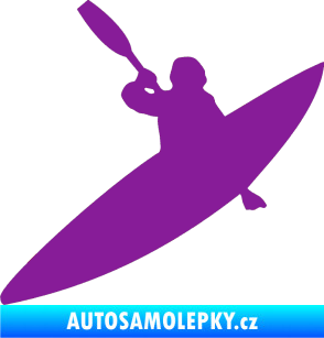 Samolepka Kanoista 001 levá fialová