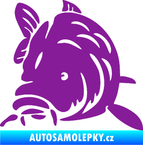 Samolepka Kapr 002 levá fialová