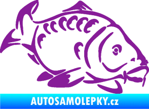 Samolepka Kapr 006 pravá fialová