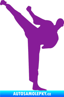 Samolepka Karate 001 levá fialová