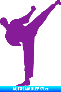 Samolepka Karate 001 pravá fialová