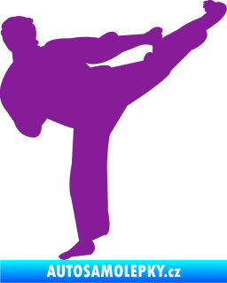 Samolepka Karate 008 pravá fialová