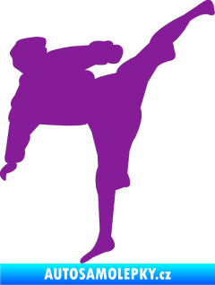 Samolepka Karate 009 pravá fialová