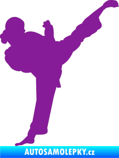 Samolepka Karate 012 pravá fialová
