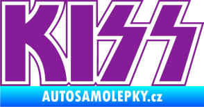 Samolepka KISS fialová