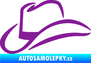 Samolepka Klobouk 002 levá fialová