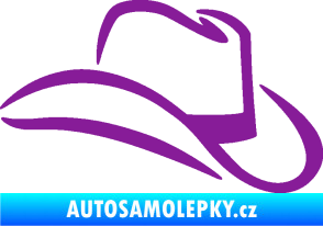 Samolepka Klobouk 002 pravá fialová