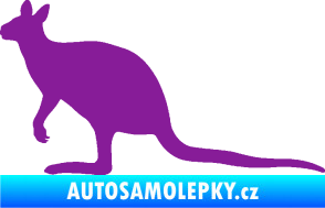 Samolepka Klokan 003 levá fialová