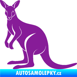 Samolepka Klokan 005 levá fialová