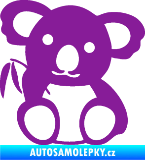 Samolepka Koala 001 pravá fialová