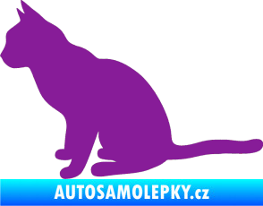Samolepka Kočka 008 levá fialová