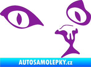 Samolepka Kočka 010 pravá fialová