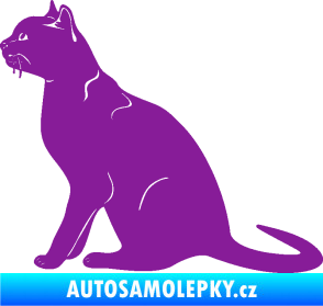 Samolepka Kočka 021 levá fialová