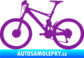 Samolepka Kolo 001 levá - (horské kolo) fialová