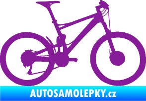 Samolepka Kolo 001 pravá - (horské kolo) fialová