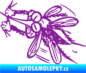 Samolepka Komár 002 levá fialová