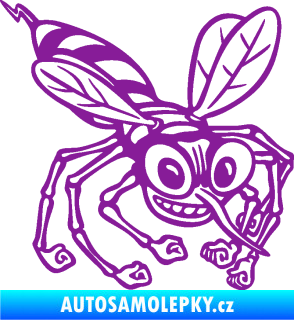 Samolepka Komár 003 pravá fialová