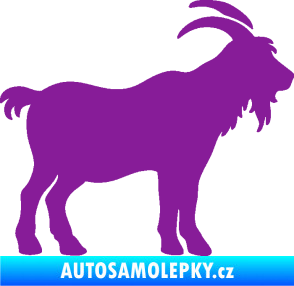 Samolepka Kozel 008 pravá silueta fialová