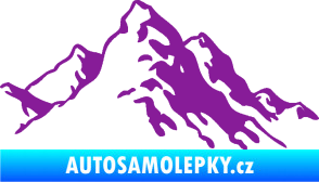 Samolepka Krajina hory 006 pravá fialová