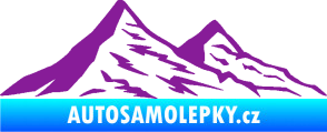 Samolepka Krajina hory 009 pravá fialová