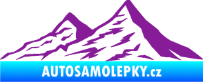 Samolepka Krajina hory 009 levá fialová