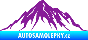 Samolepka Krajina hory 010 pravá fialová