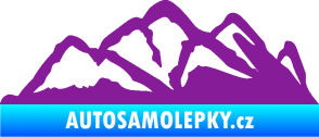 Samolepka Krajina hory 013 pravá fialová