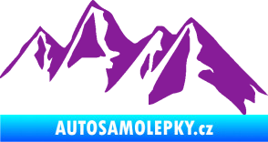 Samolepka Krajina hory 015 pravá fialová