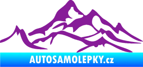 Samolepka Krajina hory 017 levá fialová