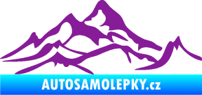 Samolepka Krajina hory 017 pravá fialová