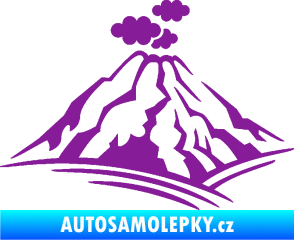 Samolepka Krajina hory 018 levá fialová