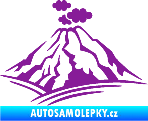 Samolepka Krajina hory 018 pravá fialová