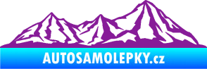 Samolepka Krajina hory 019 pravá fialová