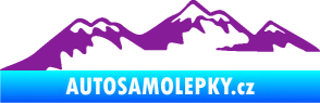 Samolepka Krajina hory 020 levá fialová
