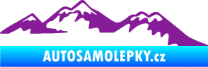 Samolepka Krajina hory 020 pravá fialová