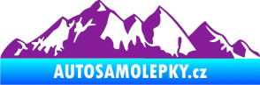 Samolepka Krajina hory 021 levá fialová