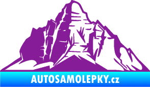 Samolepka Krajina hory 022 levá fialová