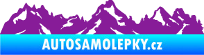 Samolepka Krajina hory 034 levá fialová