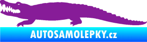 Samolepka Krokodýl 002 levá fialová